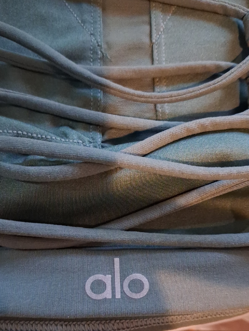 ALO Yoga Olive Green High Neck Tank - Picture 2 of 4